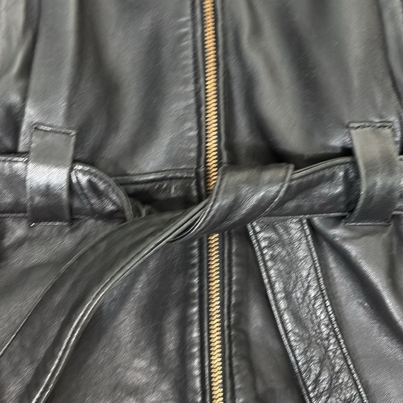 Vintage Marcia Leather Jacket Black Women’s XL Bomber Biker Moto - Picture 8 of 11